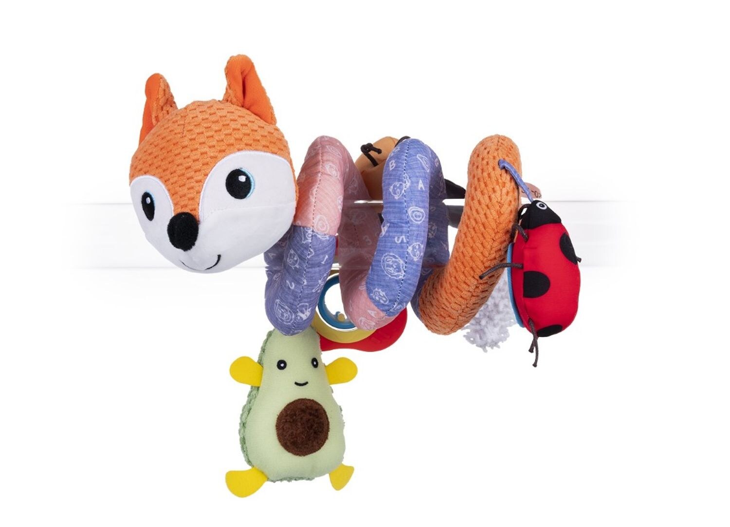 Activity Spirale Fuchs 80566 Rassel, Greifling, verschiedene Tiere bunt