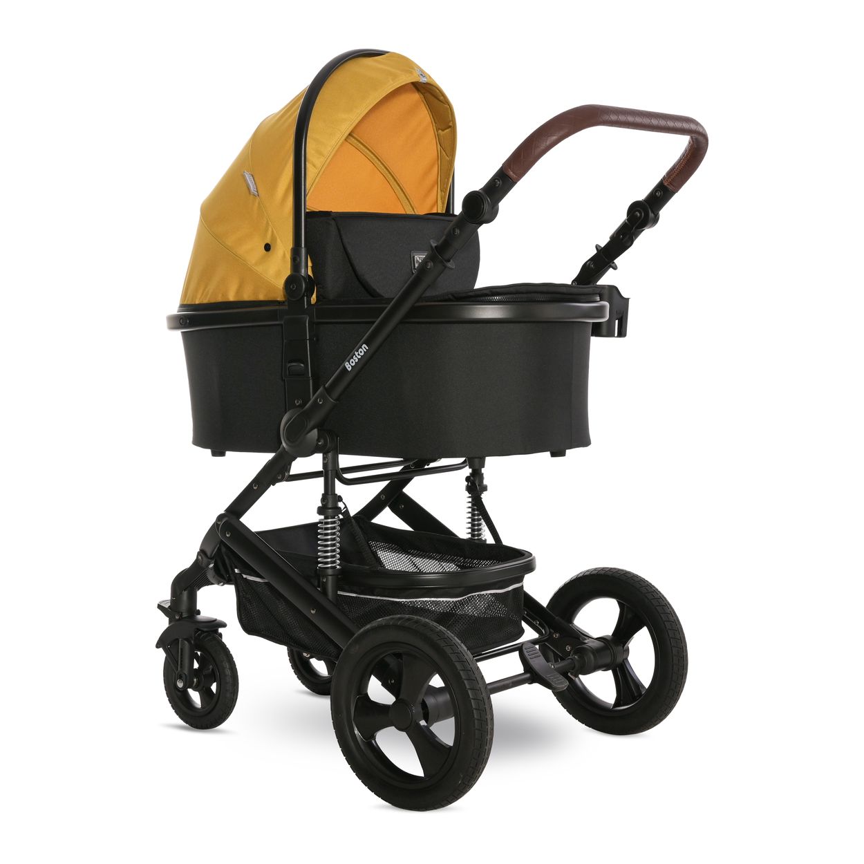 Lorelli Kombikinderwagen Boston 2 in 1 Sportsitz Babywanne M&uuml;ckennetz bis 22 kg gelb 