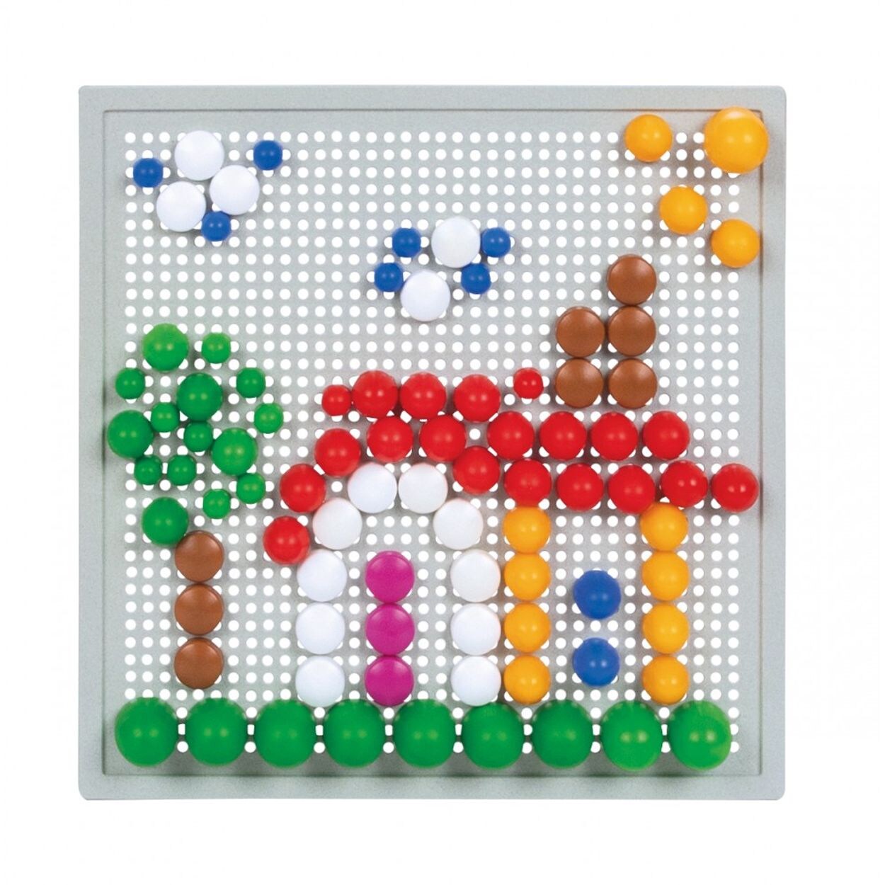 Steckspiel 03333 Mosaik 52-teiliges Sortierspiel bunte Stecker Steckbrett bunt