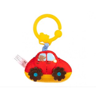 Bali Bazoo Plüschfahrzeug Vibration C-Ring Stoffspielzeug zuhause und unterwegs rot 
