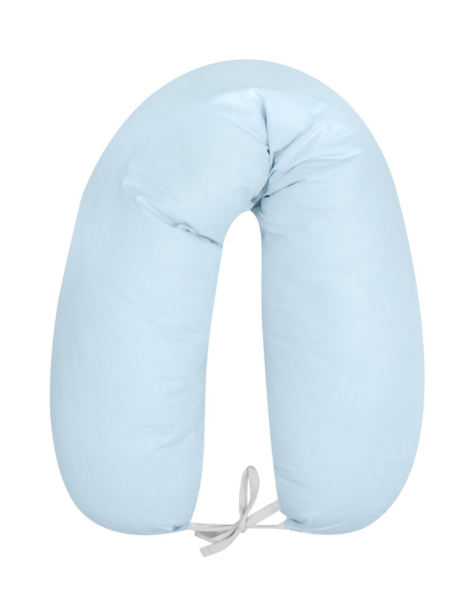 Kikkaboo Stillkissen Dream Big 150 cm lang, 100% Baumwolle, Bezug abnehmbar blau 