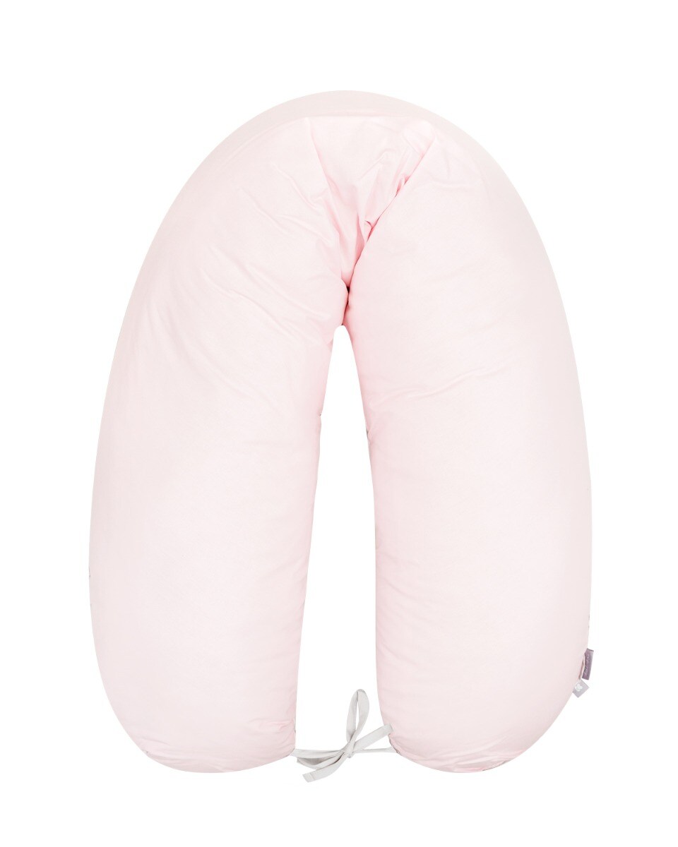 Kikkaboo Stillkissen Dream Big 150 cm lang, 100% Baumwolle, Bezug abnehmbar rosa 