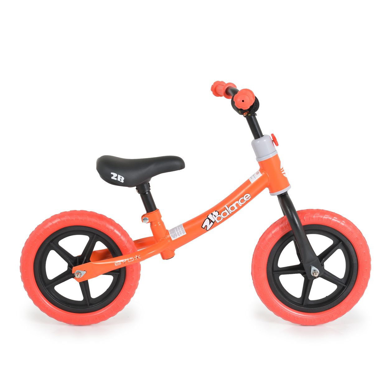 Byox Laufrad 2B 12 Zoll EVA-Reifen, Anti-Rutsch-Griffe, Sattel einstellbar orange 