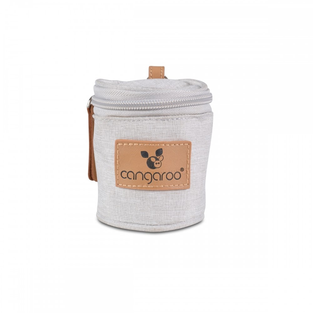 Cangaroo Thermobox Schnullertasche Celio mit Griff, f&uuml;r Schnuller und Bei&szlig;ring beige 