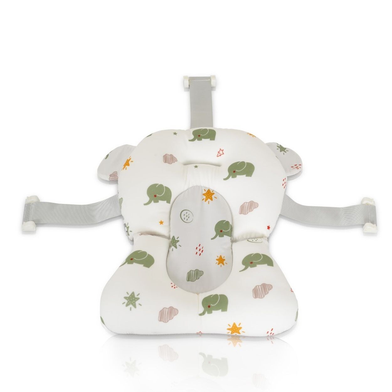 Baby-Badekissen Sea Stars HA-B48, Badeauflage, Kunststoff Clips, ab Geburt grün