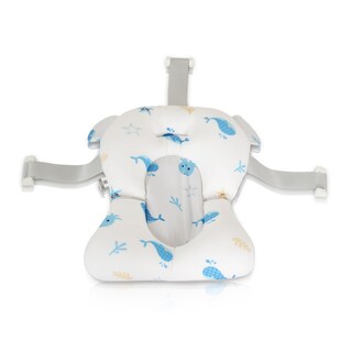Moni Baby-Badekissen Sea Stars HA-B48, Badeauflage, Kunststoff Clips, ab Geburt blau 