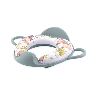 Lorelli Toilettensitz Rückenlehne Handgriff gepolstert, Spritzschutz, Kunststoff dunkelgrün 