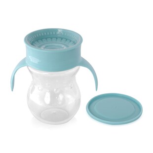 Baby Care Trinkbecher 360 Grad auslaufsicher 270ml Trinklernbecher ab 12 Monate blau 