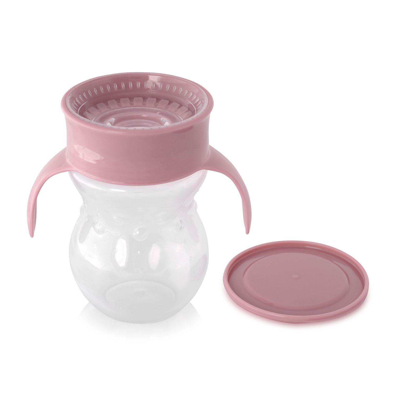 Baby Care Trinkbecher 360 Grad auslaufsicher 270ml Trinklernbecher ab 12 Monate rosa 