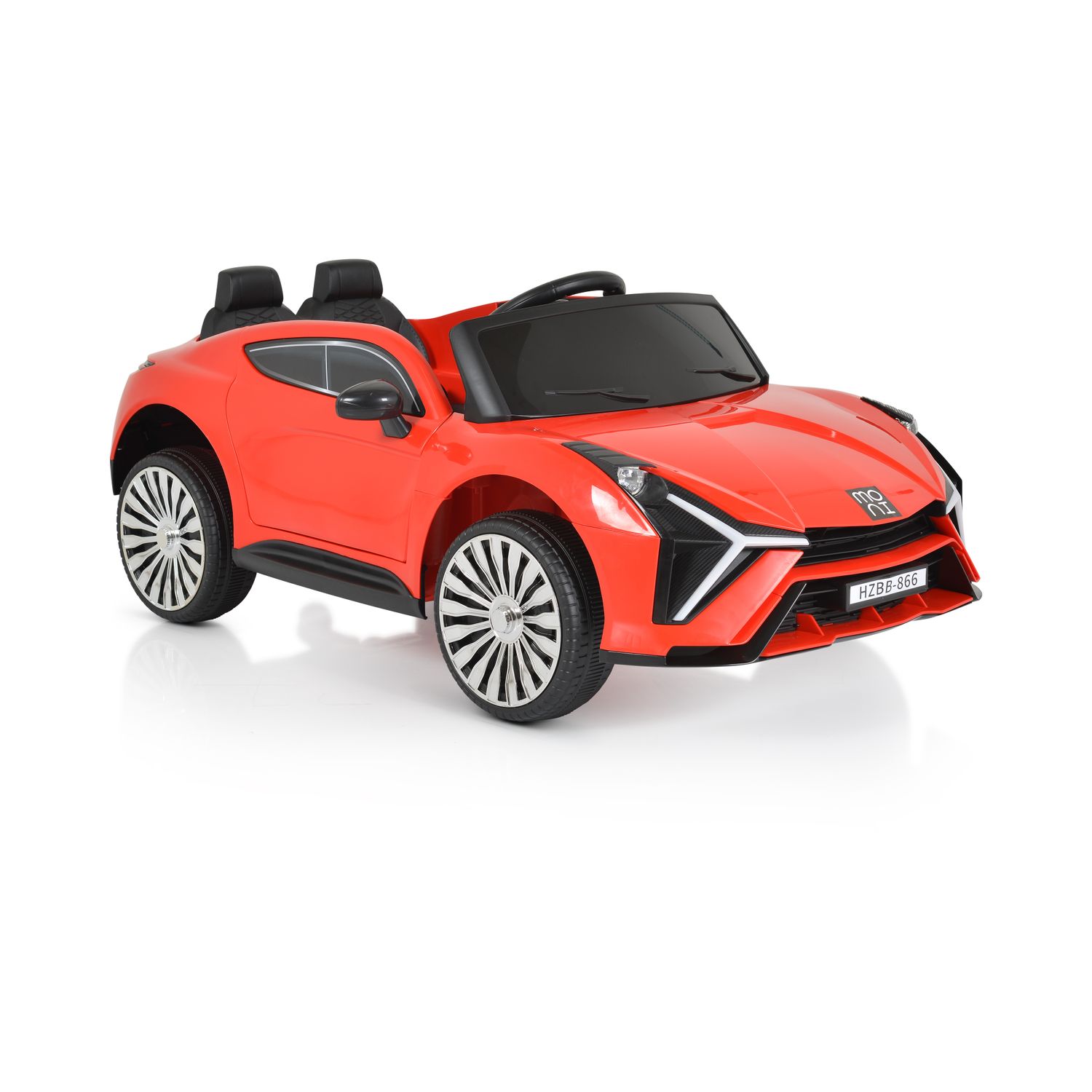 Moni Kinder Elektroauto Dakota Musikfunktion Fernbedienung Sicherheitsgurt MP3 rot 