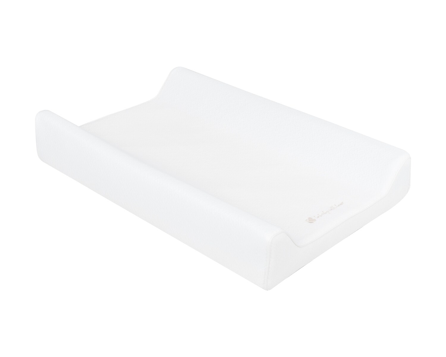 Kikkaboo Wickelauflage Memory-Schaum Airknit 70 x 45 cm seitlich erh&ouml;hter Rand wei&szlig; 