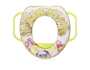 Lorelli Toilettensitz Comic mit Handgriffen, weich gepolstert, Spritzschutz hellgrün 