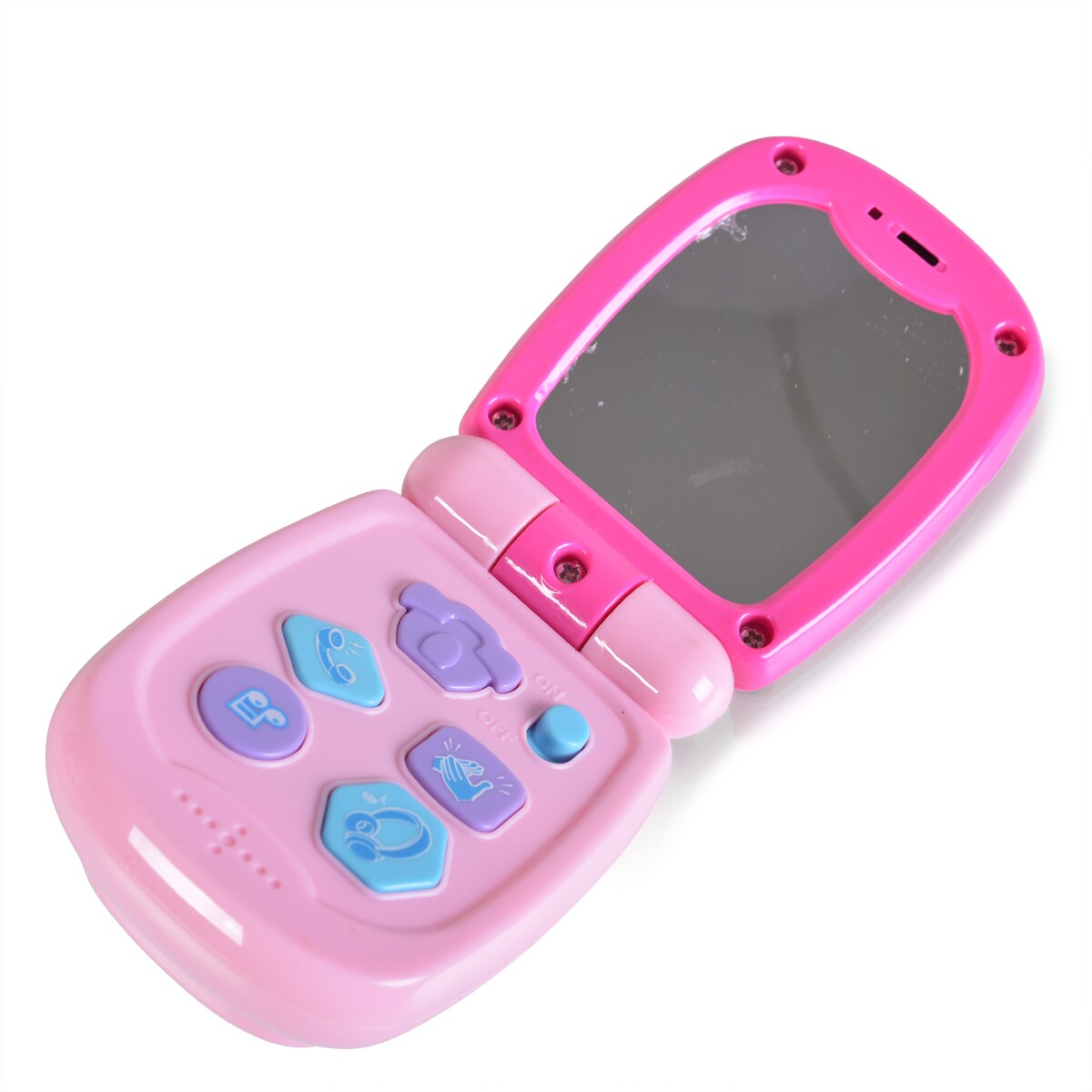 Moni Kinder Musikspielzeug Telefon K999-95G, Tasten, Klingeltöne, ab 12 Monaten rosa