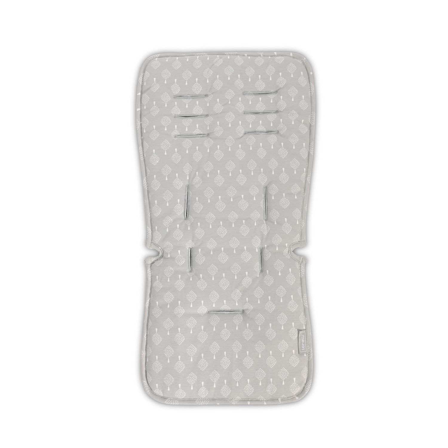 Lorelli Kinderwagen Sitzauflage, Universal, Elastikband, extra Gurt&ouml;ffnungen grau 