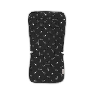 Lorelli Kinderwagen Sitzauflage, Universal, Elastikband, extra Gurtöffnungen schwarz 