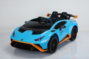 ES-Toys Kinder Elektroauto Lamborghini Huracan STO EVA-Reifen Bluetooth MP3 USB blau 
