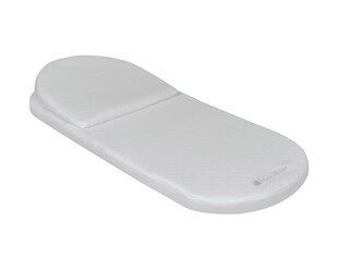 Kikkaboo Kinderwagen-, Babywannen-Einlage Matratze mit Keilkissen 80 x 35 x 4 cm hellgrau 