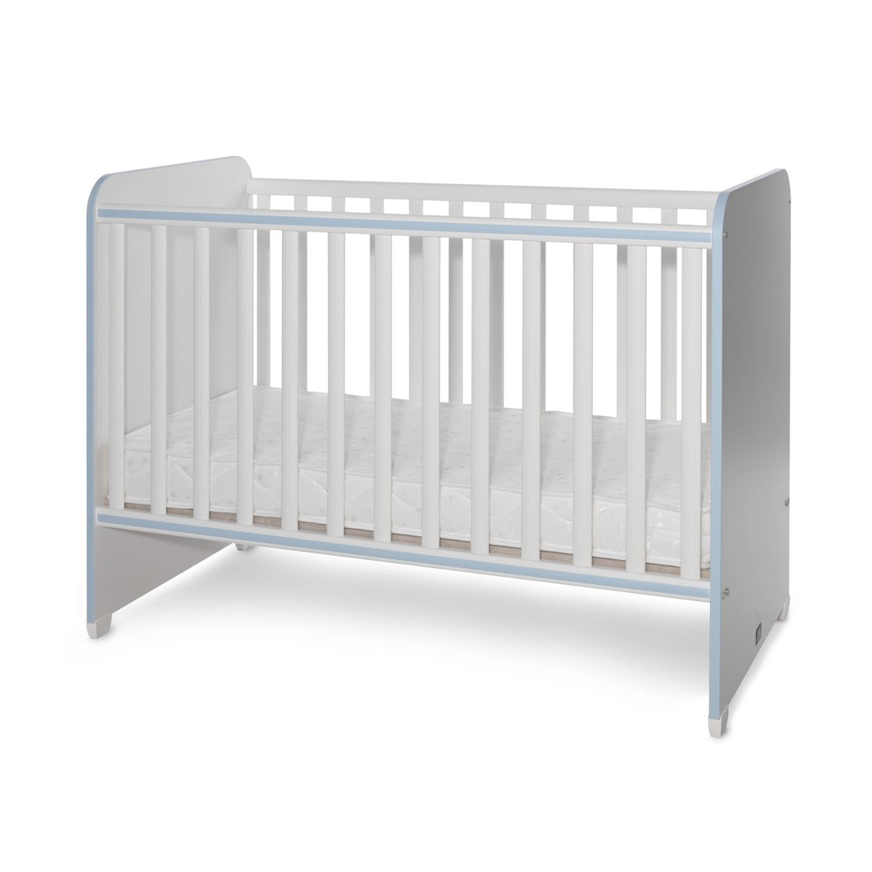 Lorelli Babybett Sweet Dream 124 x 68 x 95 cm Unterbettrahmen mit zwei Ebenen blau 