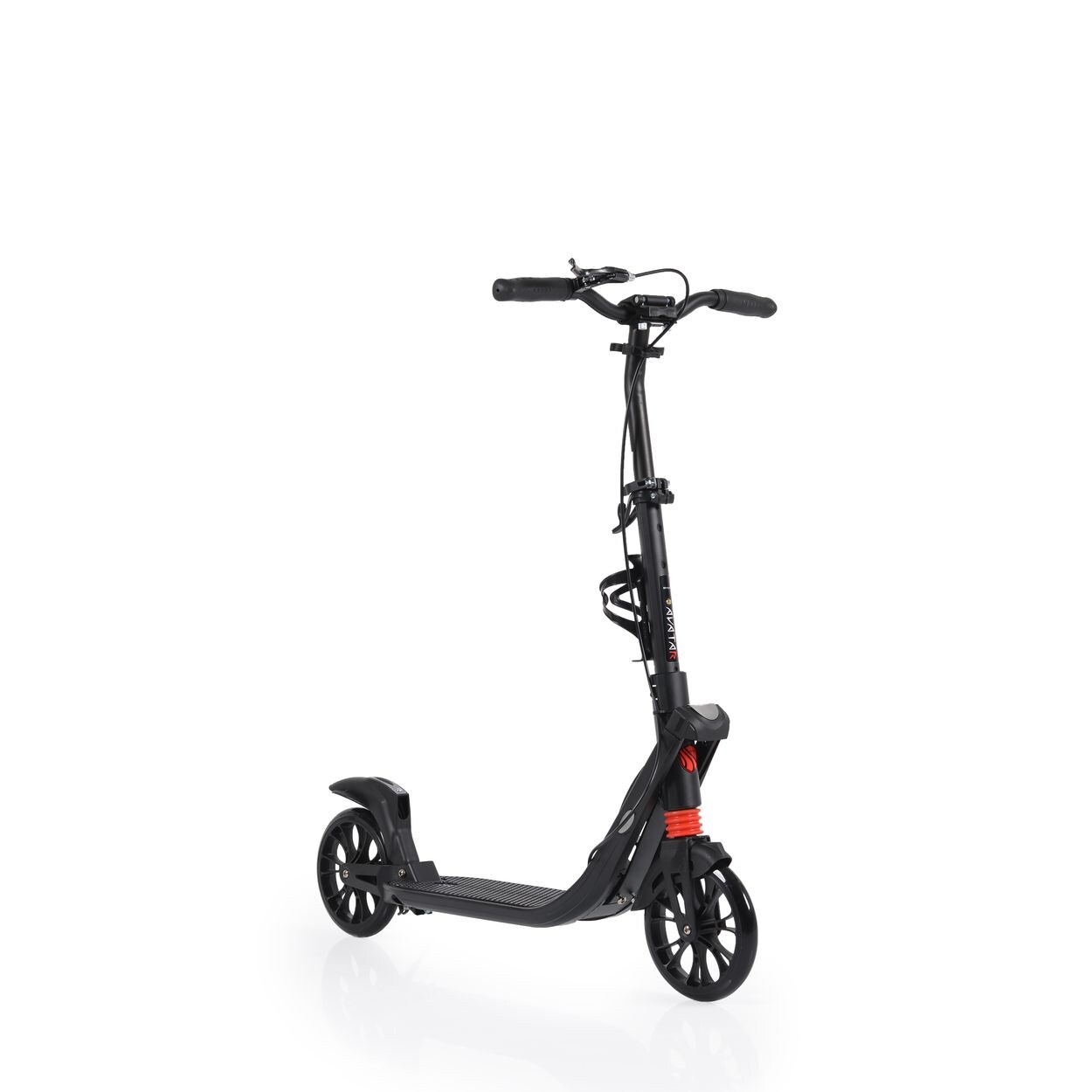 Kinderroller Avatar faltbar, Bremse, Flaschenhalter, verstellbar, ABEC-9 schwarz