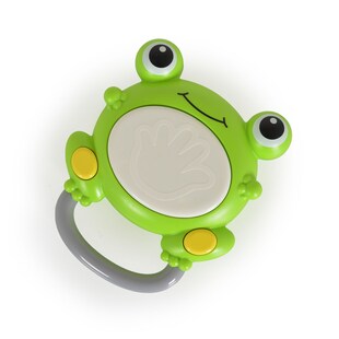 Moni Musikspielzeug Trommelfrosch MBX06-1, Trommelgeräusche, Tierstimmen, Musik grün 