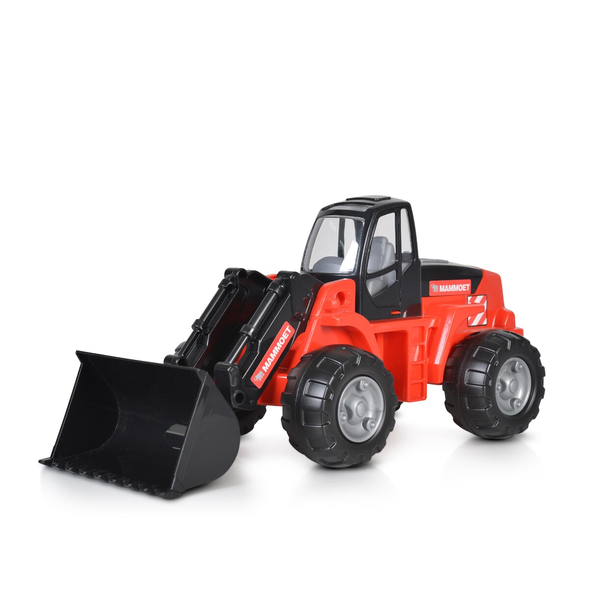 Spielzeug Radlader 56849 Frontlader beweglicher Arm Trecker Baumaschine rot
