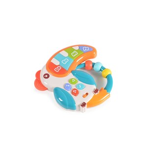 Moni Musikspielzeug Klavier HE0532 Papagei Melodien, Tasten, Licht, Babyklavier bunt 