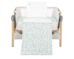 Kikkaboo Babybettwäsche Set Bear with me 3-teilig Decke 85 x 55 Kissen 45 x 35 grün 