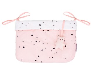 Kikkaboo Windeltasche Babybett Bear with me Aufbewahrungstasche Utensilientasche rosa 