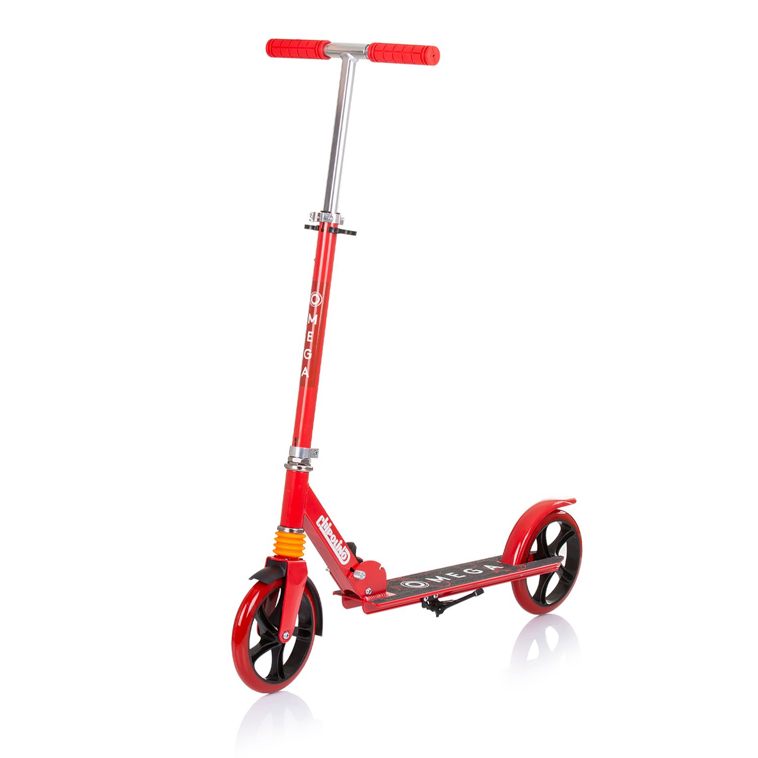 Chipolino Kinderroller Omega PU R&auml;der ABEC-7 Lager verstellbar faltbar Bremse rot 