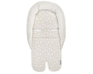 Kikkaboo Kindersitz-Einlage Sitzauflage Kindersitzschutz Memory-Schaum Baumwolle beige 