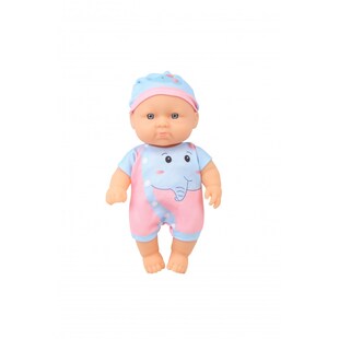 Moni Kinderpuppe 20 cm Babypuppe, Spielpuppe, Mütze, bewegliche Arme ab 3 Jahren rosa 