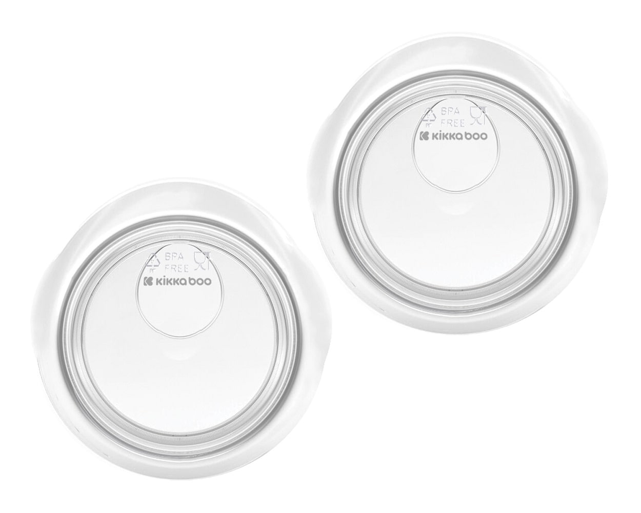 Kikkaboo Milchauffangschalen 2 St&uuml;ck Fassungsverm&ouml;gen 30 ml Muttermilchsammler wei&szlig; 