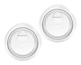 Kikkaboo Milchauffangschalen 2 Stück Fassungsvermögen 30 ml Muttermilchsammler weiß 