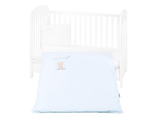 Kikkaboo Babybettwäsche Set Dream Big 5-teilig Decke 135 x 95cm Kissen 45 x 35cm blau 