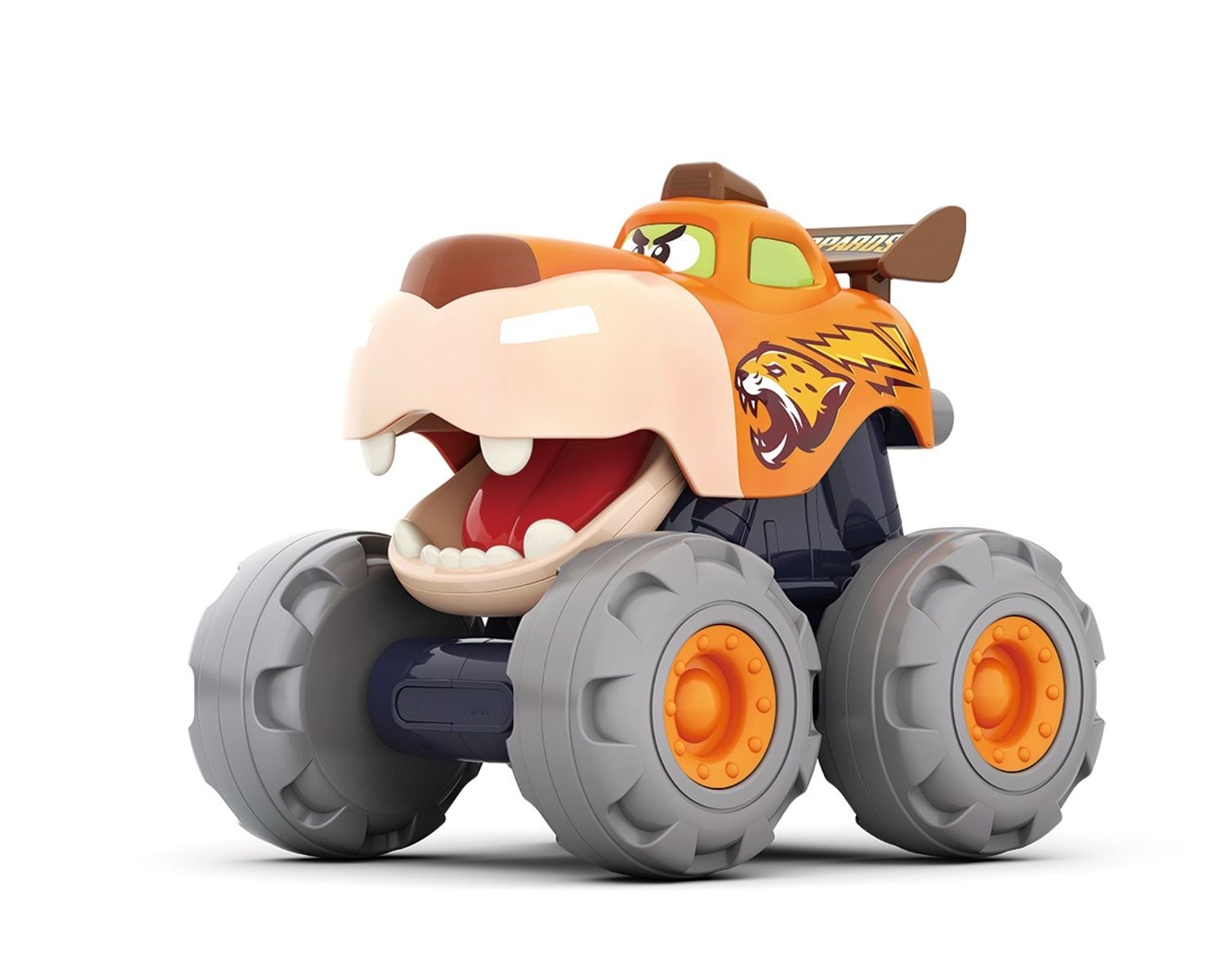 Moni Spielzeug Monstertruck 3151 Monsterdesign, beweglicher Mund, Spielzeugauto orange 