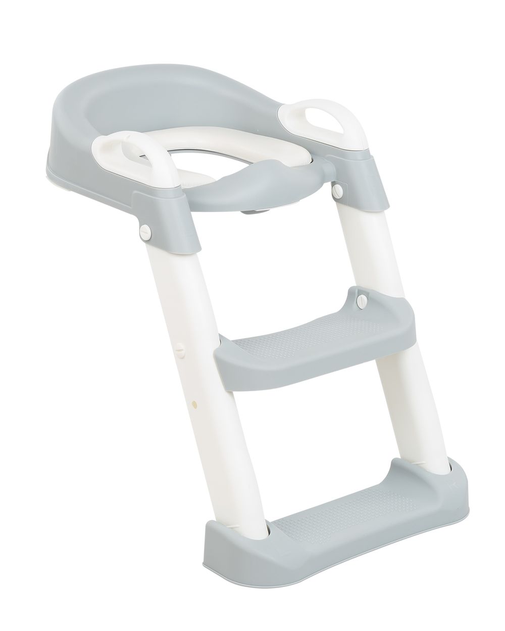 Kikkaboo Toilettenaufsatz Lea, Leiter, Toilettensitz, Griffe, Stufen verstellbar hellgrau 