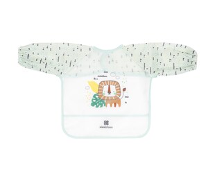 Kikkaboo Babylatz Savanna langarm mit Krümelfänger, wasserdicht, Selbstverschluss hellgrün 