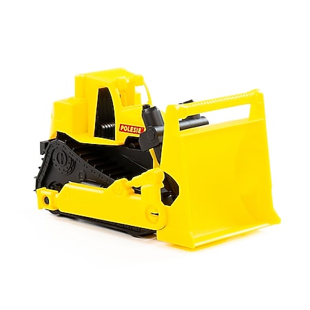 Polesie Spielzeug Bulldozer, Planierraupe 84170 Raupenrädern bewegliche Schaufel gelb 