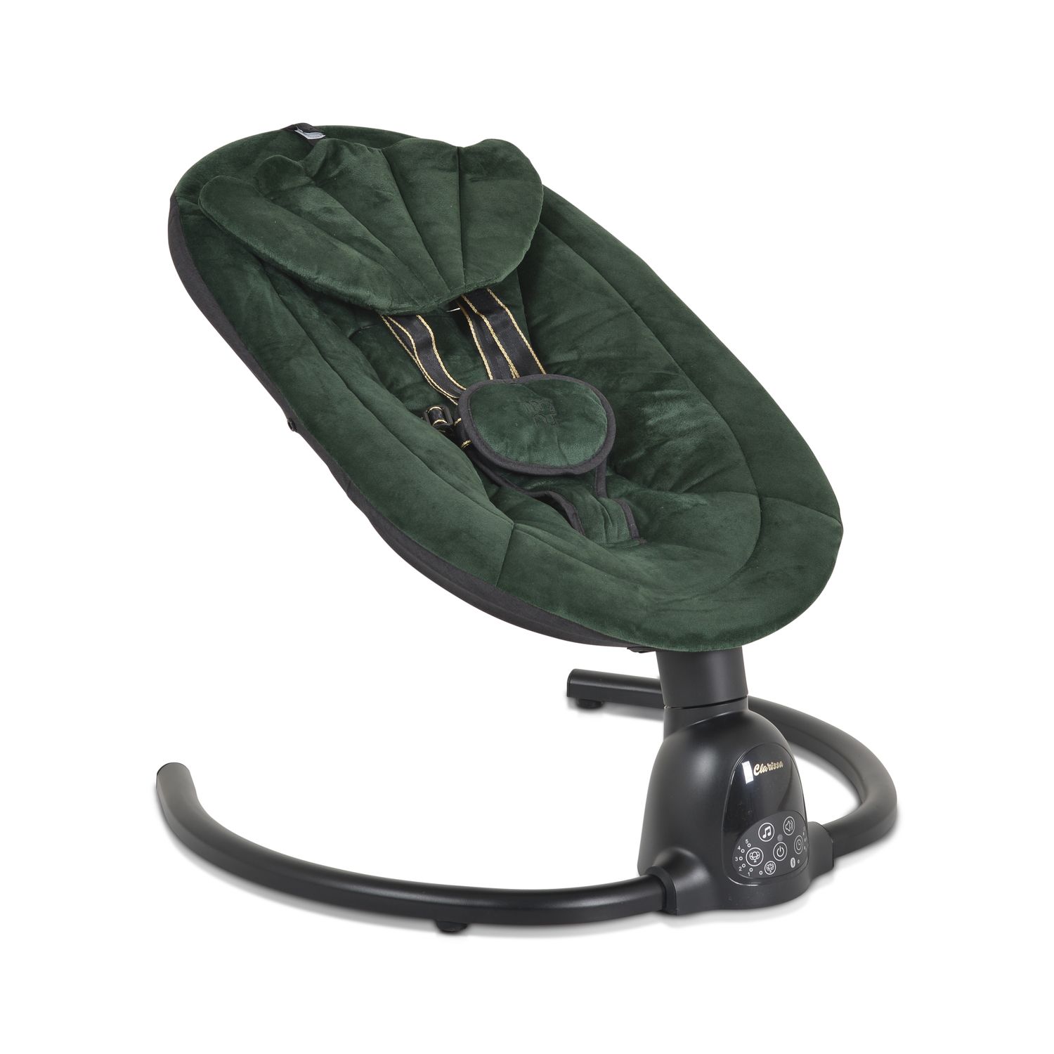 Moni Babywippe Clarissa elektrisch Moskitonetz Fernbedienung Musikfunktion Timer gr&uuml;n 