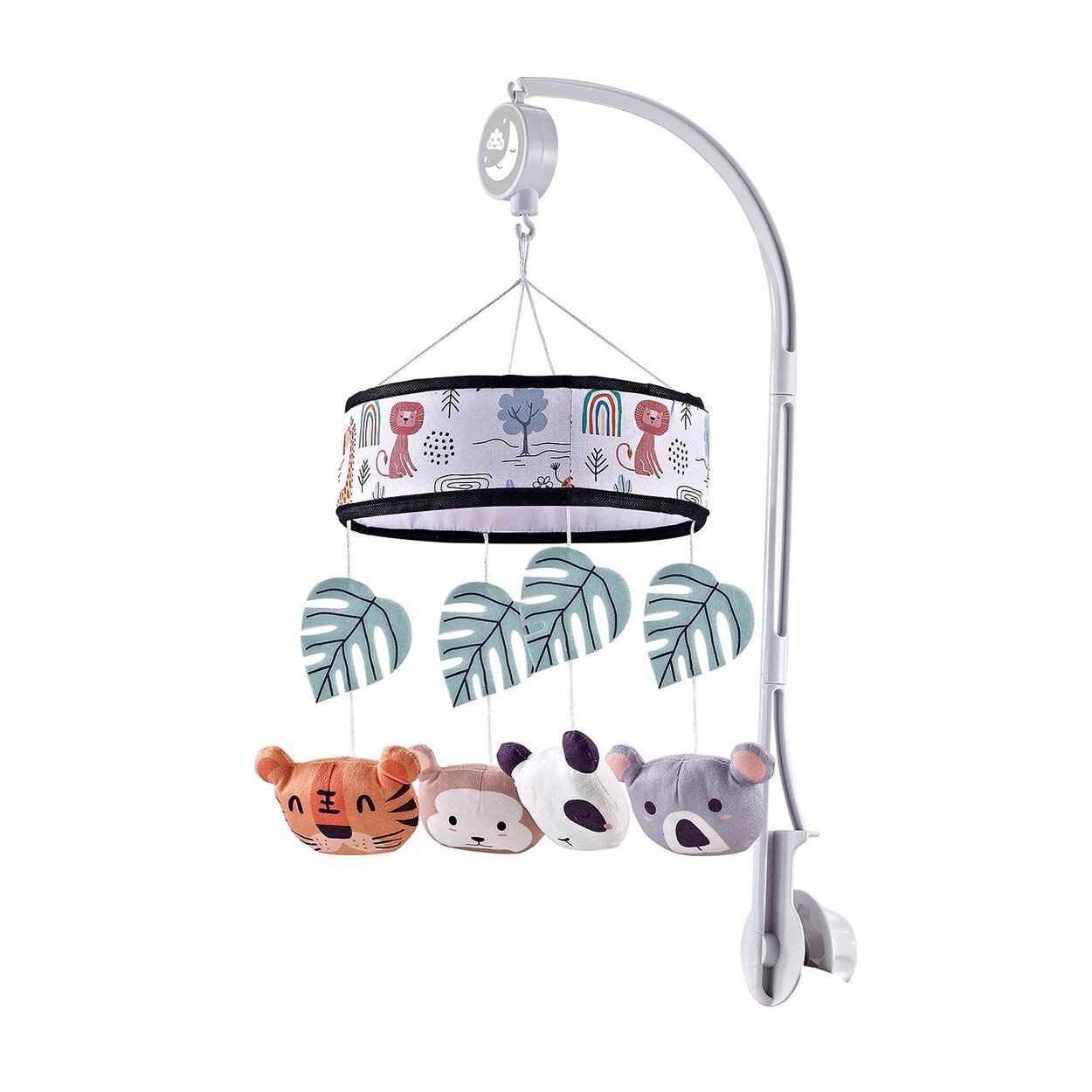 Musik Mobile Tropic Tiere Aufzugsmechanismus Melodien Universalklemme bunt