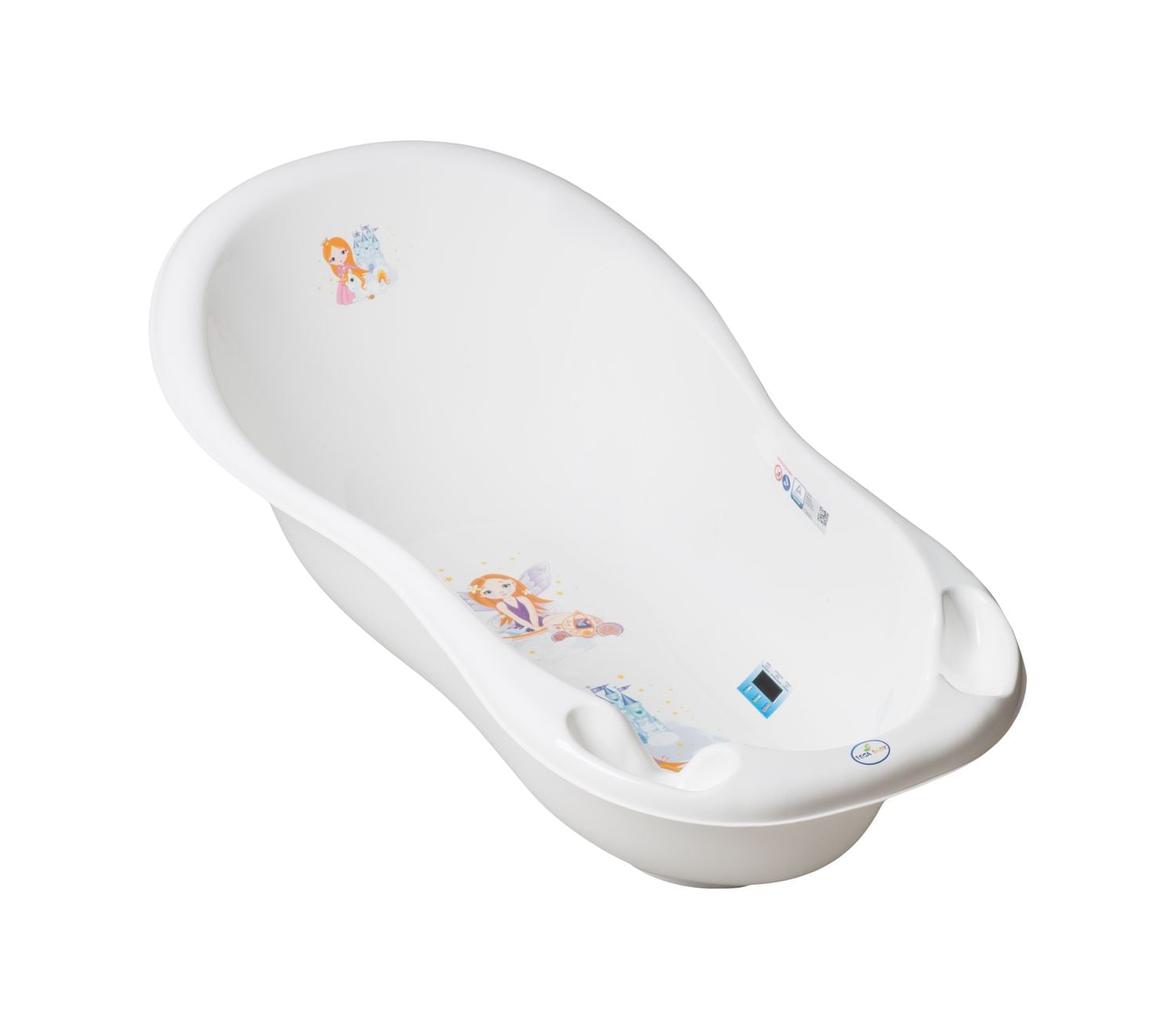 Chipolino Babybadewanne Marea Prinzessin 102 cm, Thermometer, Ablagef&auml;cher wei&szlig; 