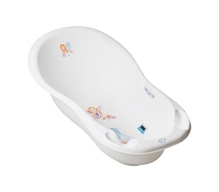 Chipolino Babybadewanne Marea Prinzessin 102 cm, Thermometer, Ablagefächer weiß 