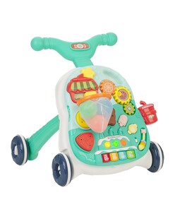 Kikkaboo Lauflernwagen 2 in 1 Candy Party Spieltisch Korb, Bälle, Musik, Licht grün 