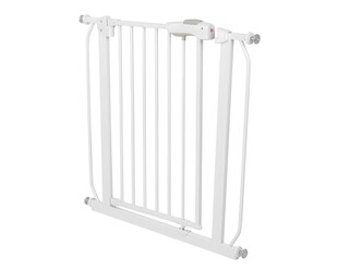 Kikkaboo Treppenschutzgitter All Safe, Türschutzgitter, ausziehbar, erweiterbar weiß 