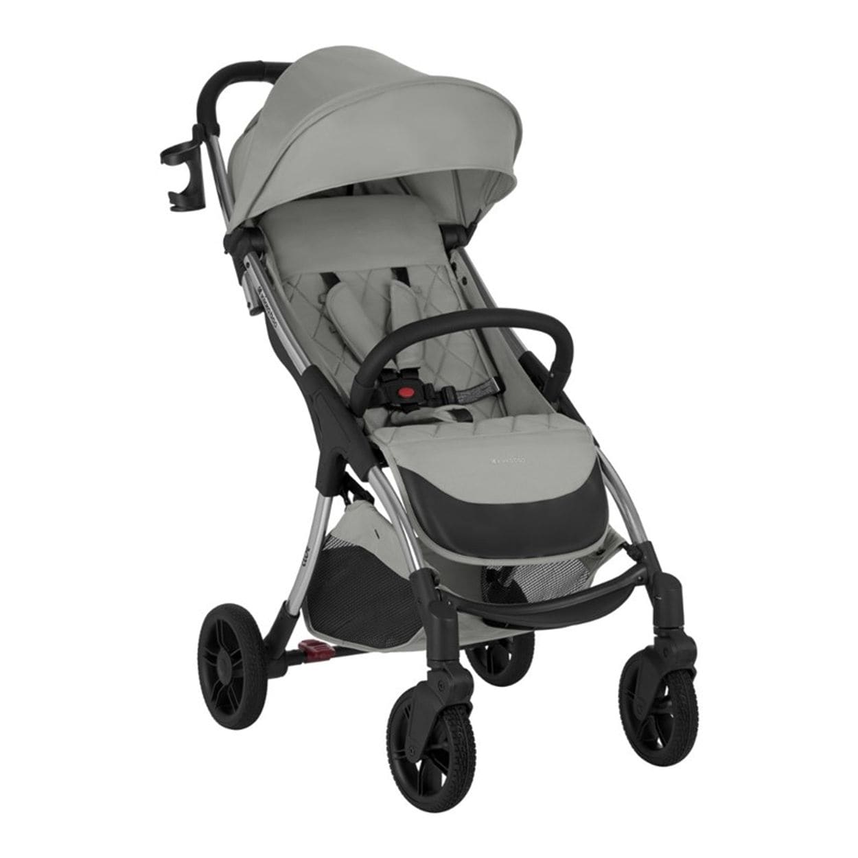 Kikkaboo Kinderwagen Buggy Cloe bis 22 kg Aluminiumrahmen faltbar Getr&auml;nkehalter grau/hellgrau 