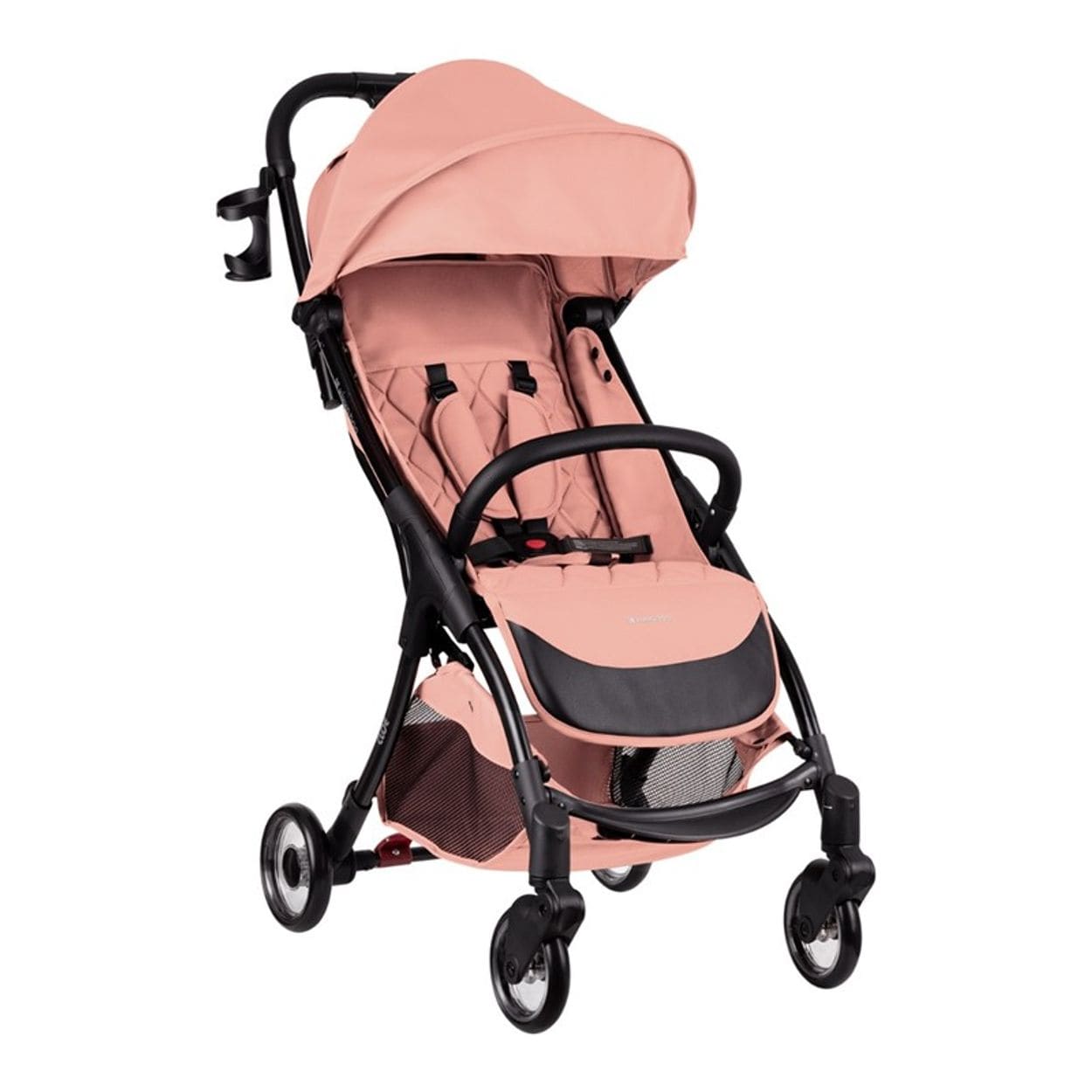 Kikkaboo Kinderwagen Buggy Cloe bis 22 kg Aluminiumrahmen faltbar Getr&auml;nkehalter rosa pink 