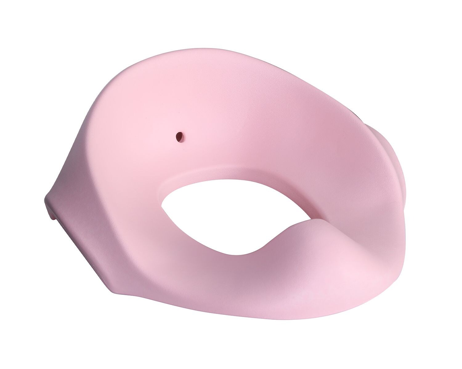 Toilettensitz Flipper, anatomische Form, Spritzschutz, Seitengriffe rosa