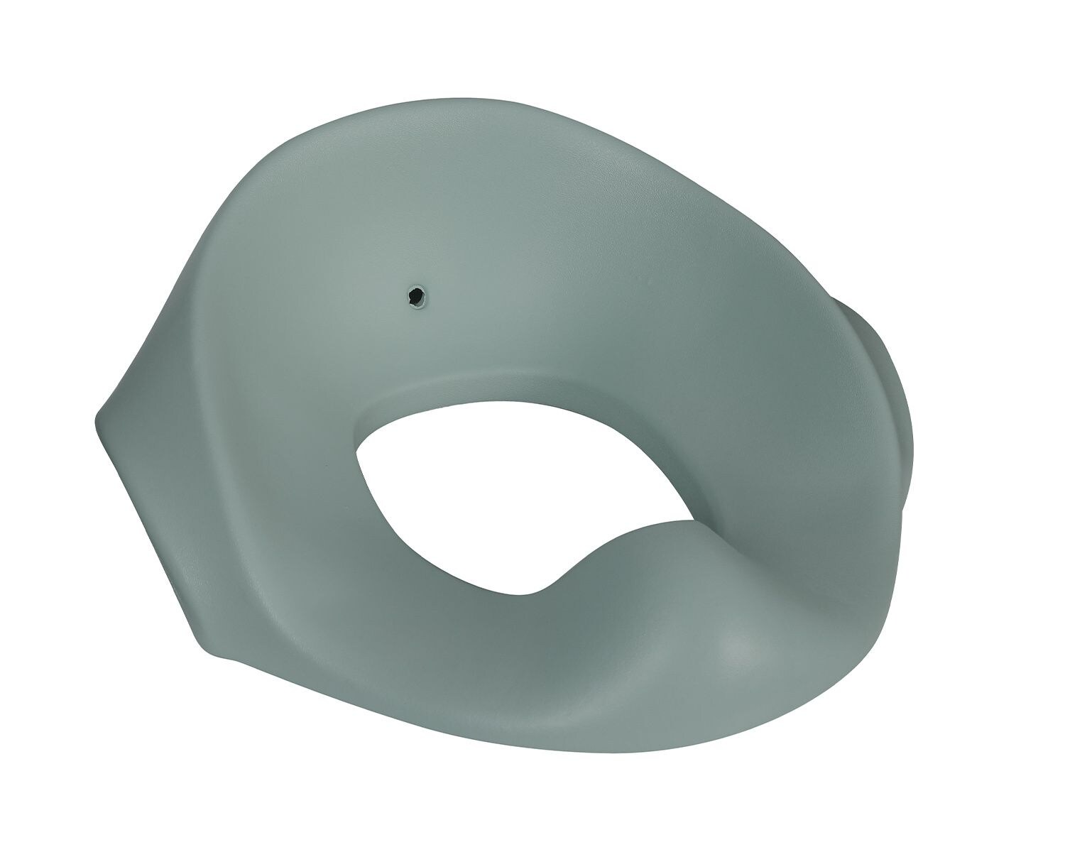 Toilettensitz Flipper, anatomische Form, Spritzschutz, Seitengriffe grün