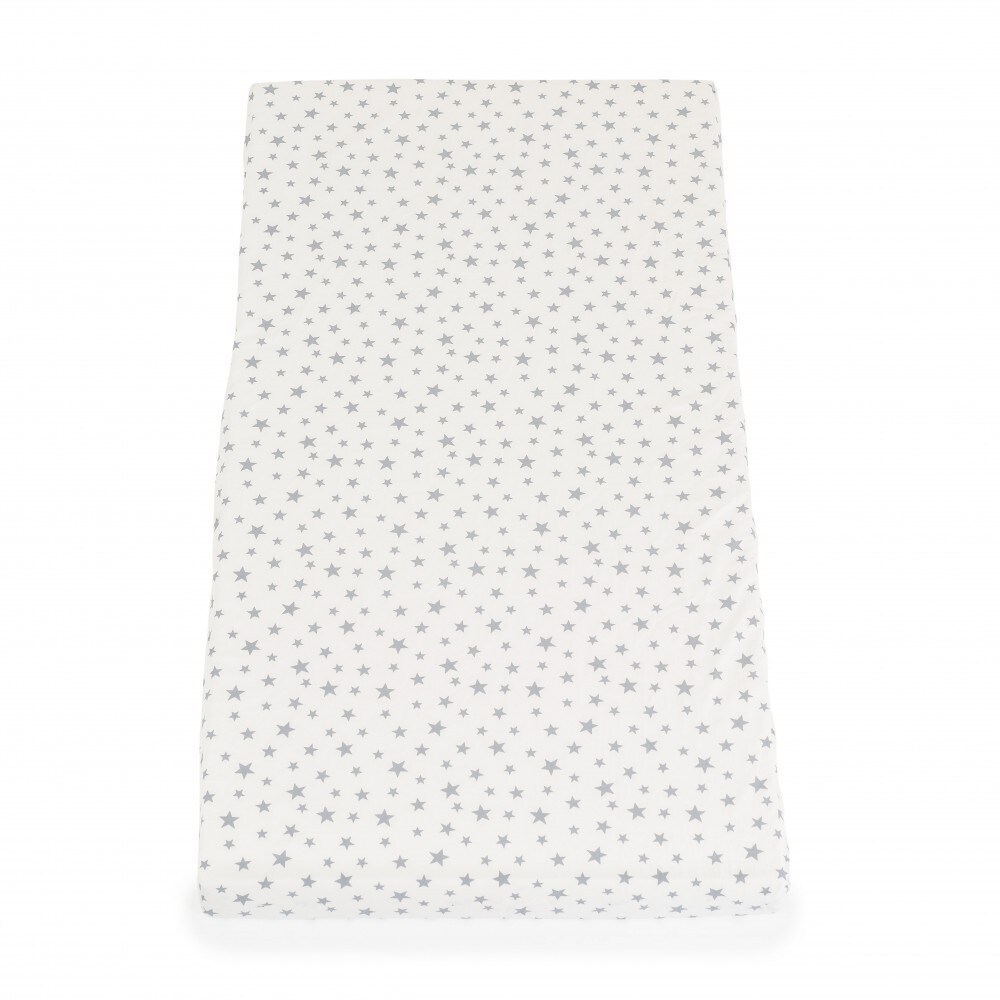 Moni Babybett-Matratze Classico 120 x 60 x 9 cm, Bezug abnehmbar, 100% Baumwolle wei&szlig; 