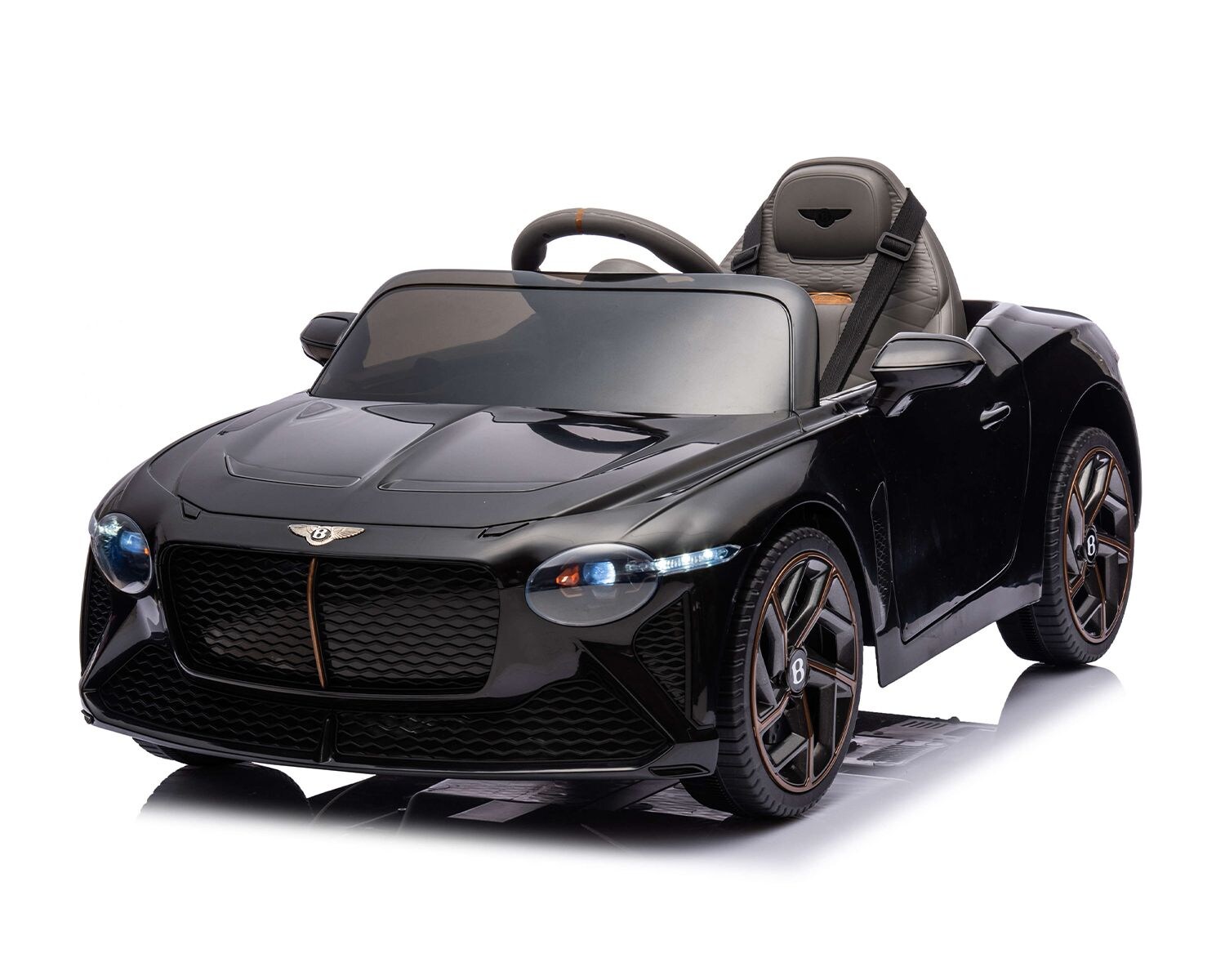 Kinder Elektroauto Bentley Bacalar EVA-Reifen Gurt, MP3, USB, 2 Motoren schwarz